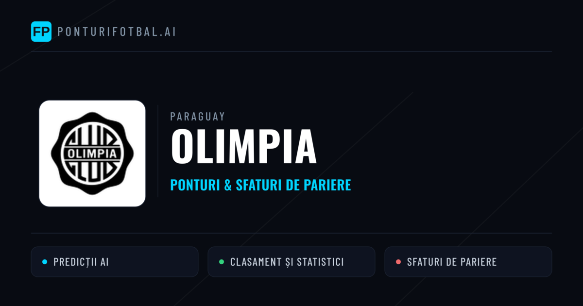 Olimpia Ponturi și statistici