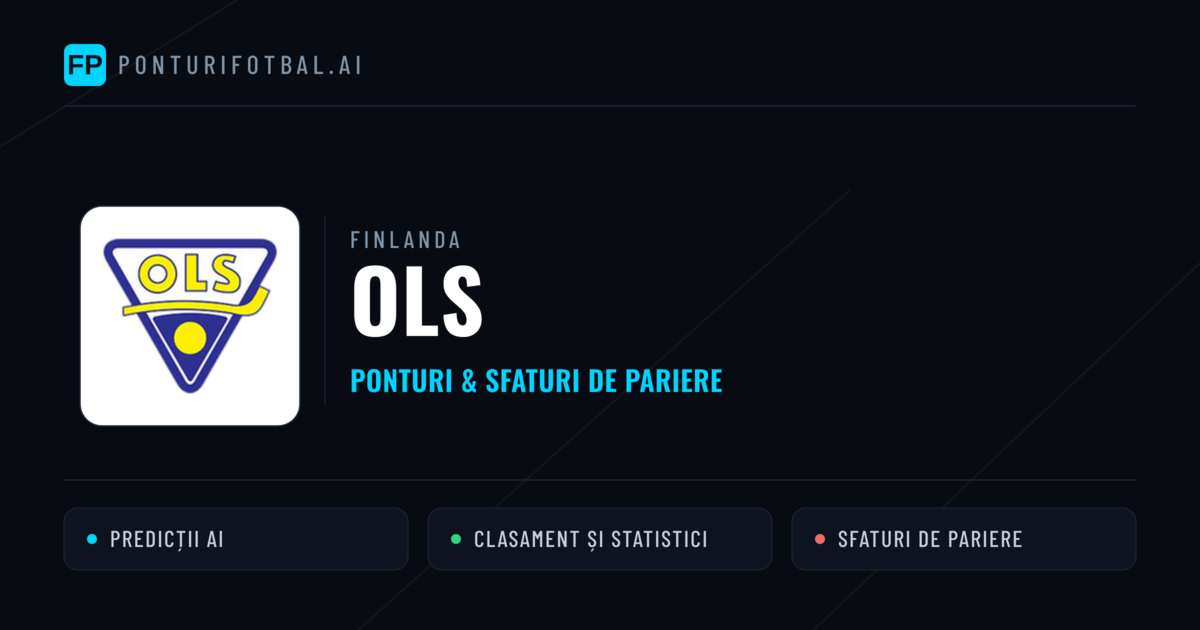 OLS Ponturi și statistici