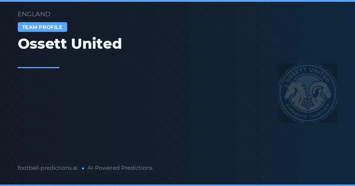 Ossett United Ponturi și statistici