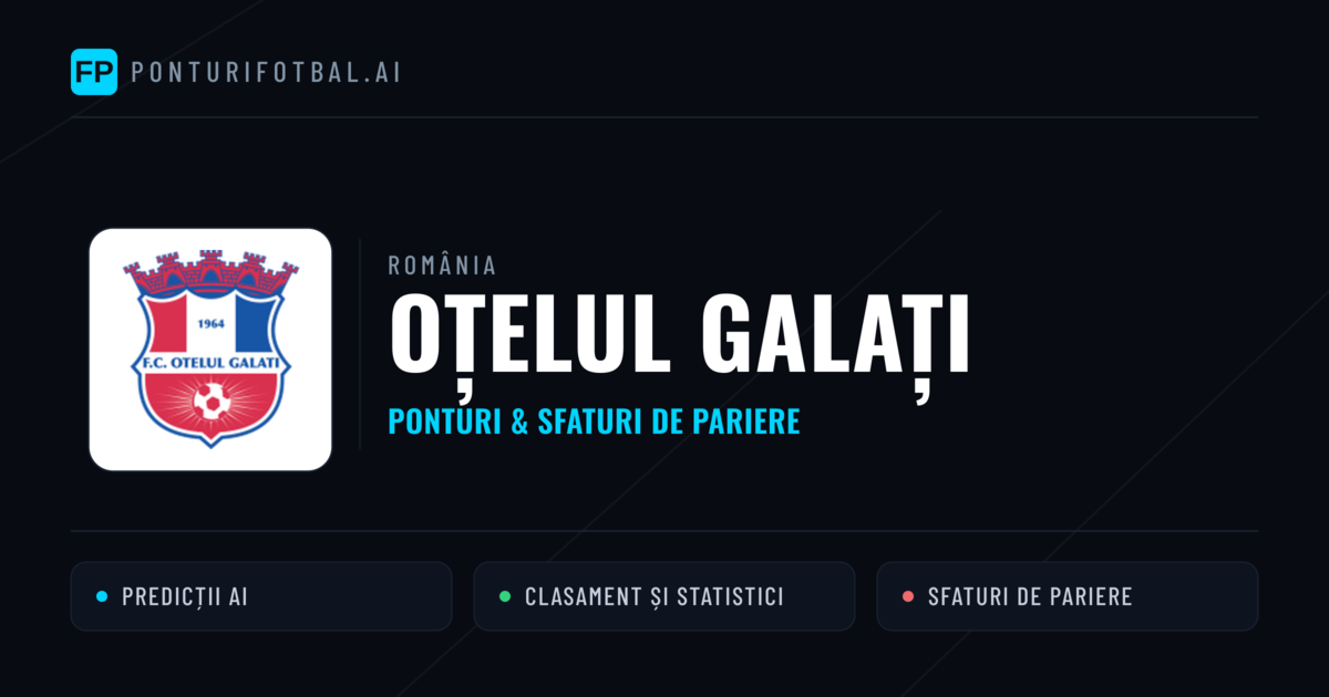 Oțelul Galați Ponturi și statistici