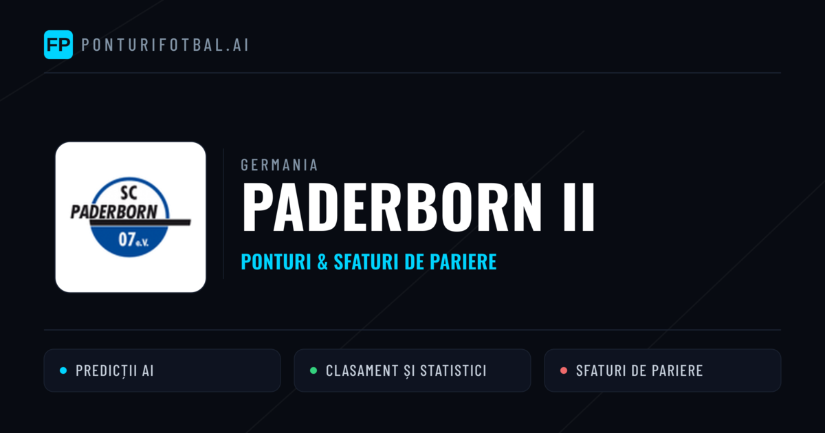 Paderborn II Ponturi și statistici