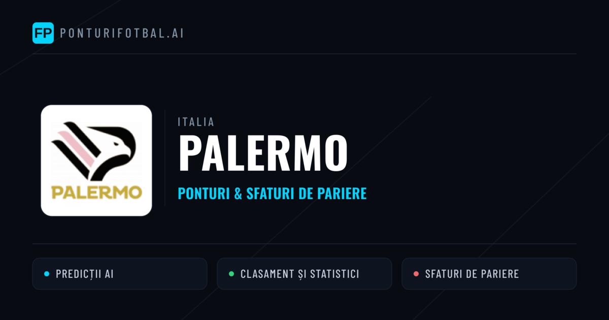Palermo Ponturi și statistici