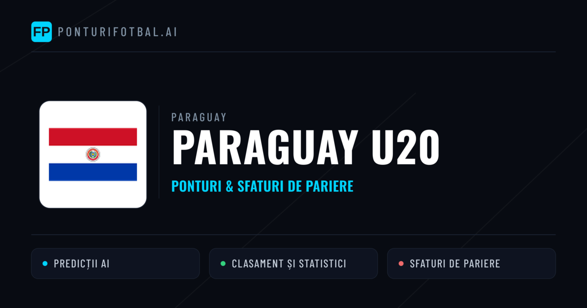 Paraguay U20 Ponturi și statistici