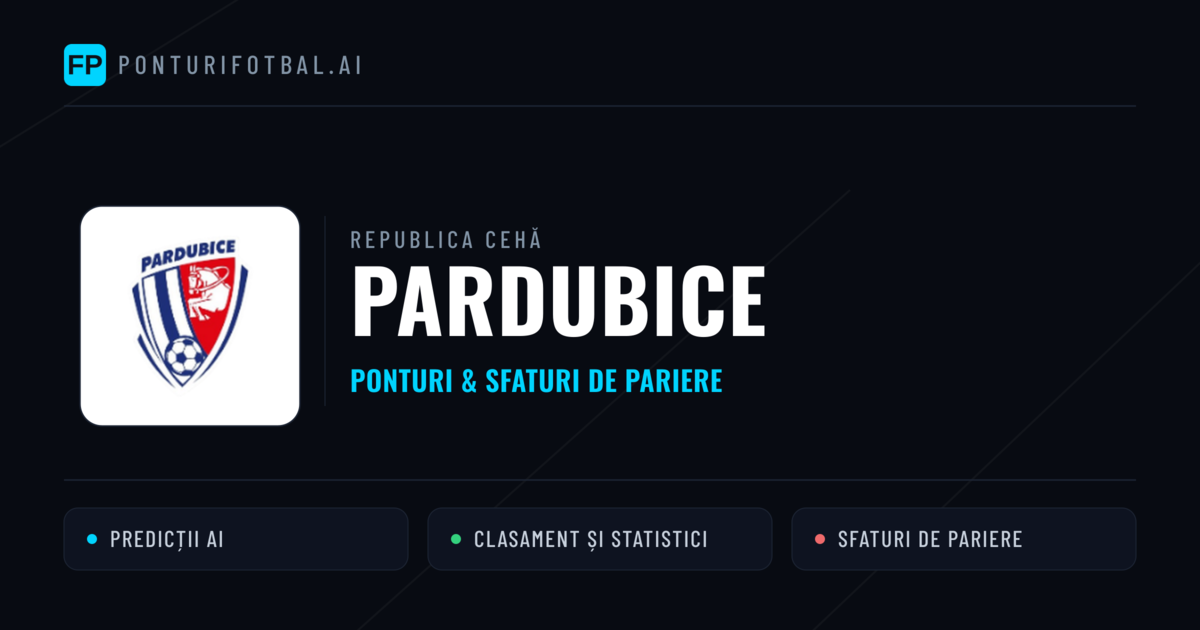 Pardubice Ponturi și statistici