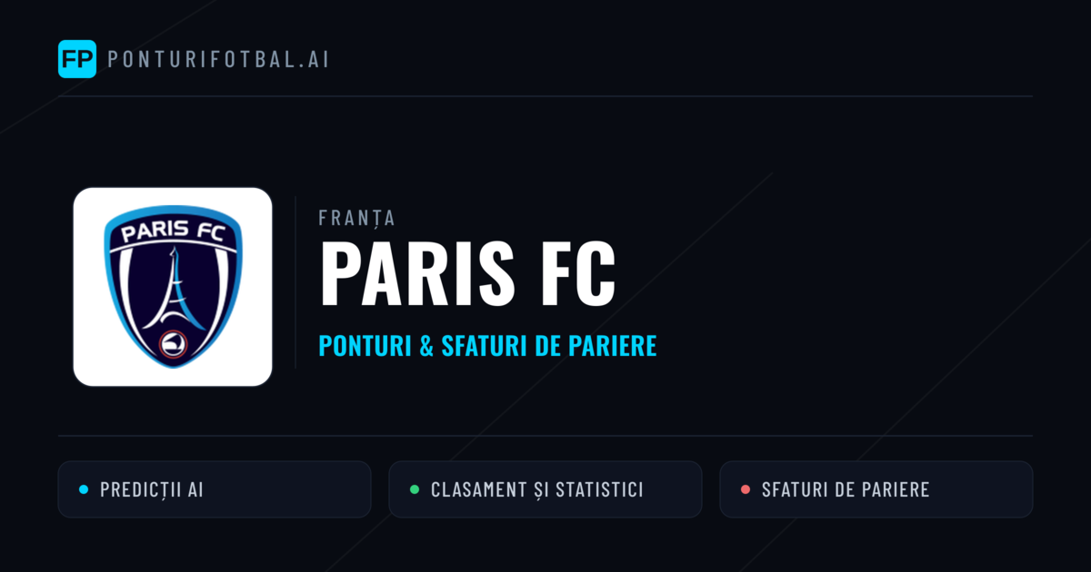 Paris FC Ponturi și statistici