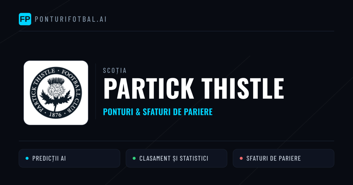 Partick Thistle Ponturi și statistici