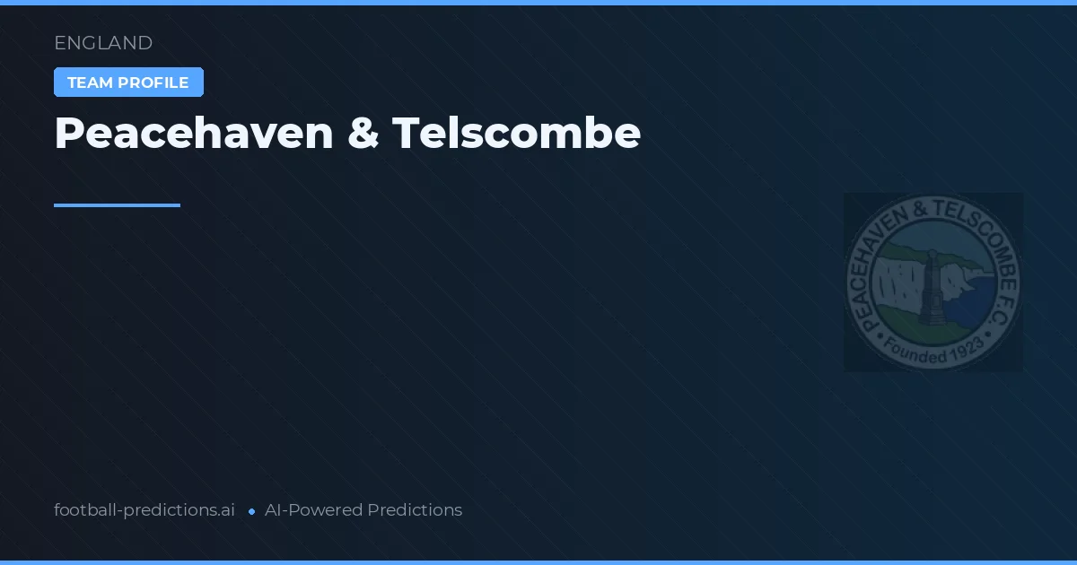 Peacehaven & Telscombe Ponturi și statistici