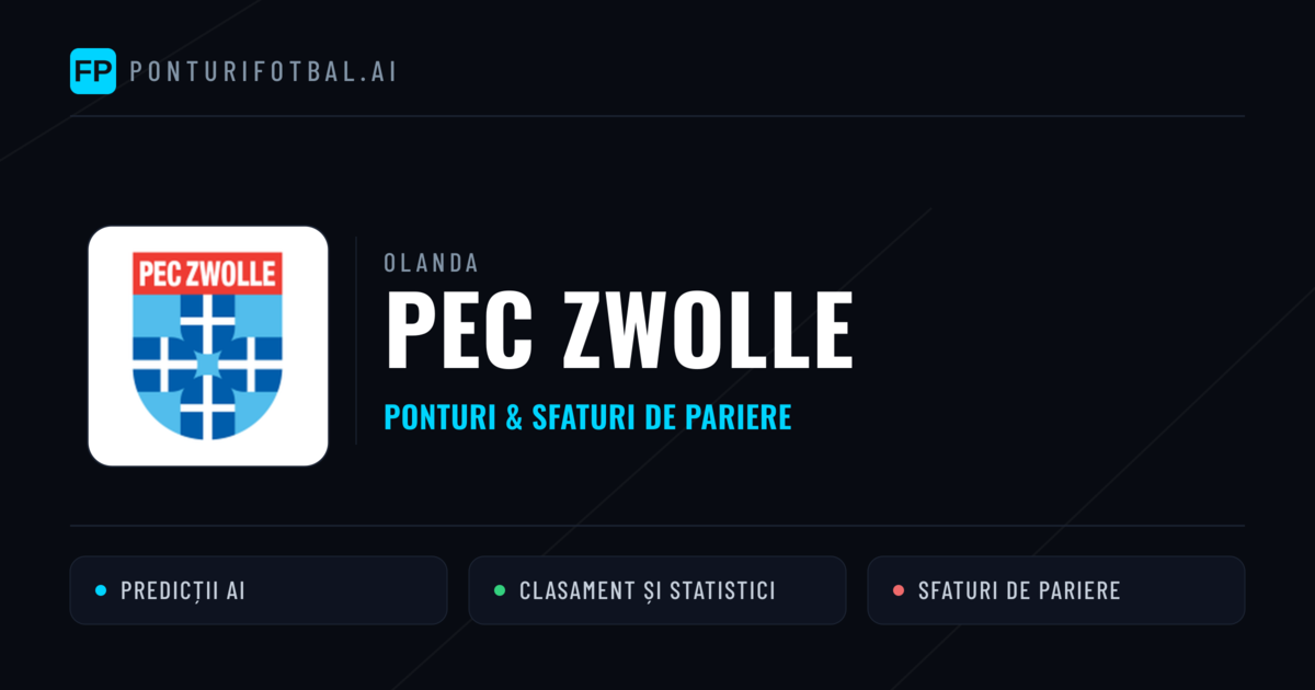 PEC Zwolle Ponturi și statistici