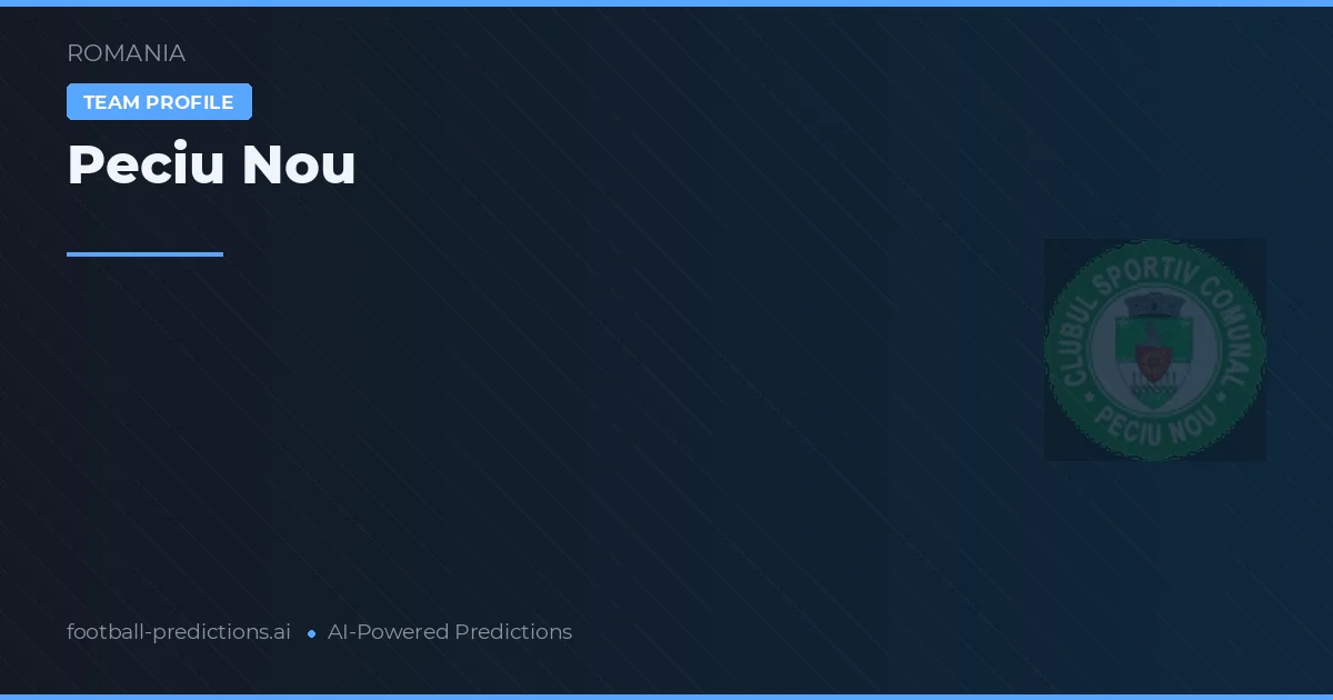 Peciu Nou Ponturi și statistici