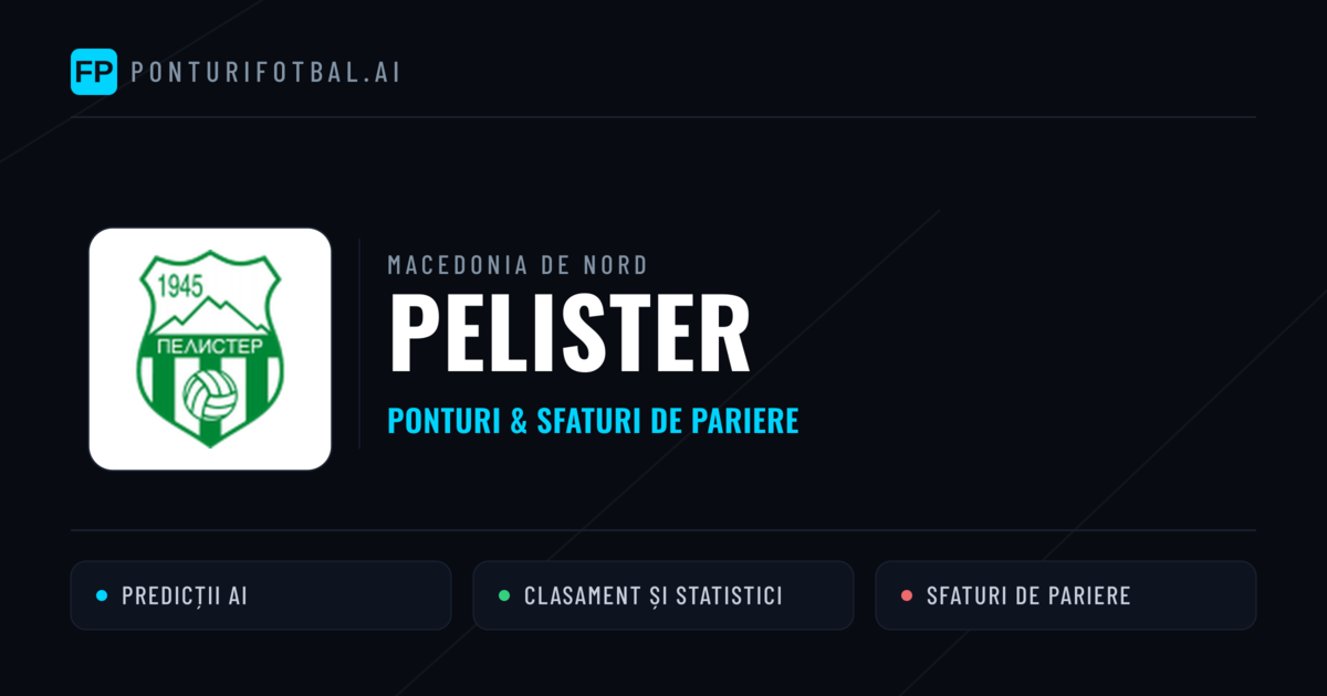 Pelister Ponturi și statistici