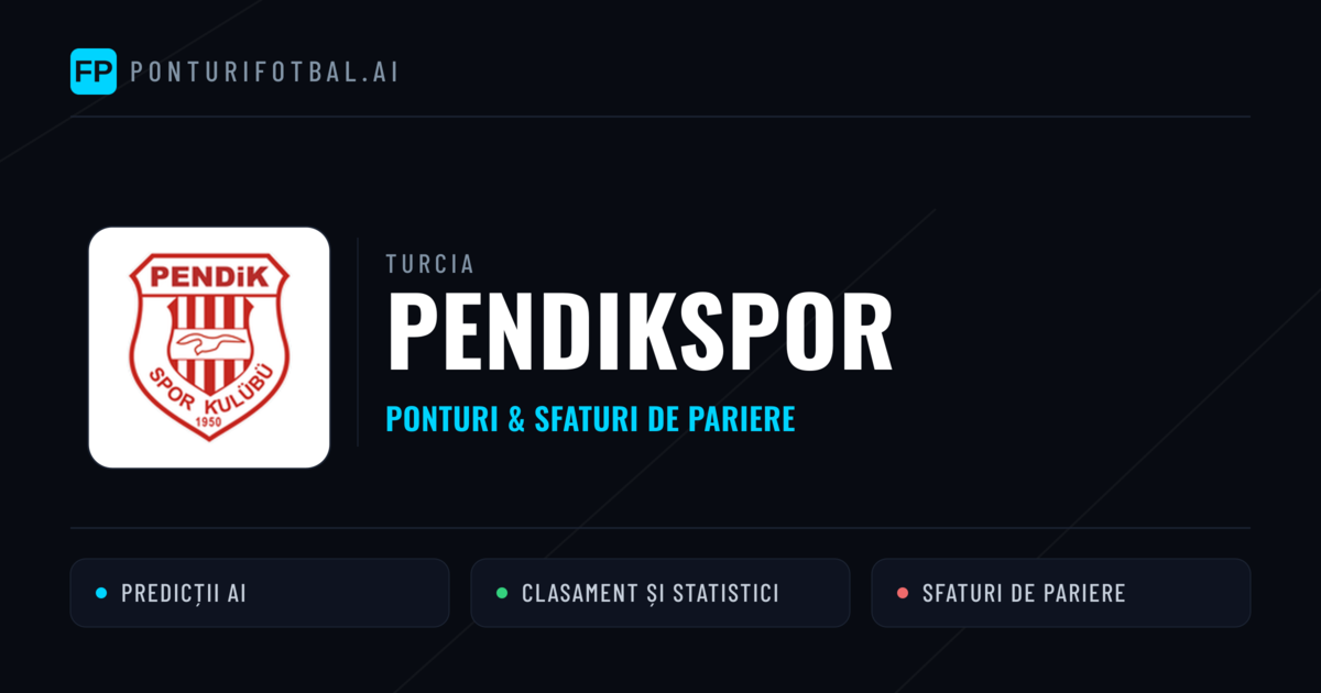 Pendikspor Ponturi și statistici