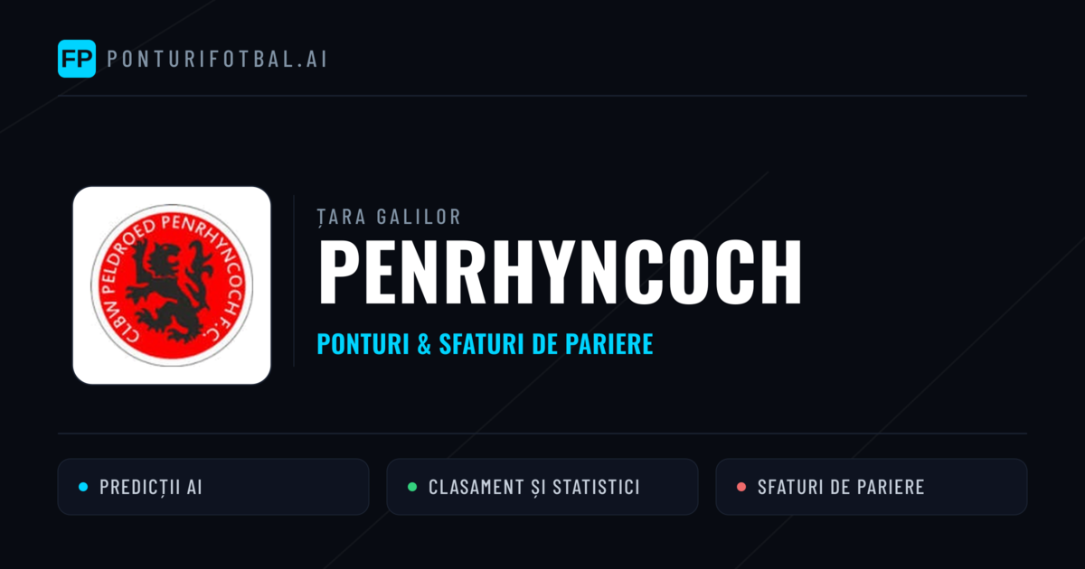 Penrhyncoch Ponturi și statistici