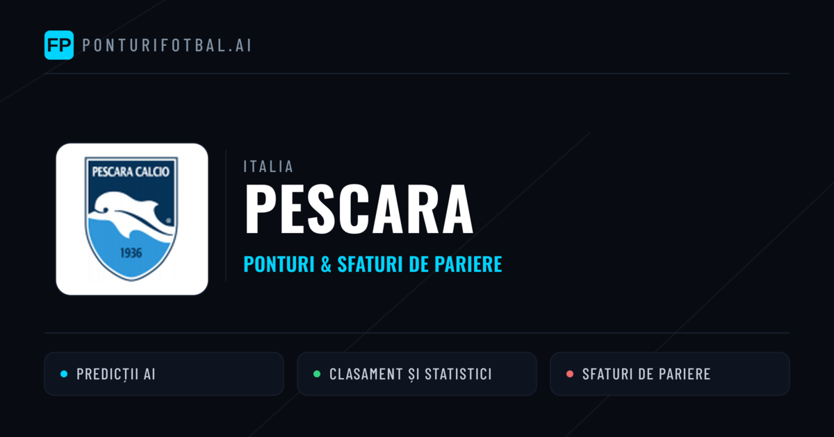 Pescara Ponturi și statistici