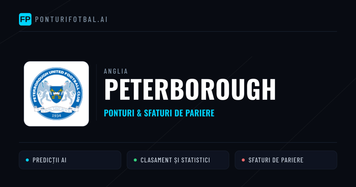 Peterborough Ponturi și statistici