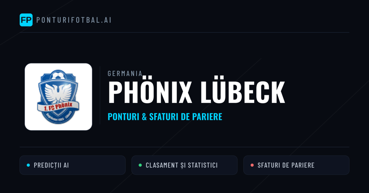 Phönix Lübeck Ponturi și statistici