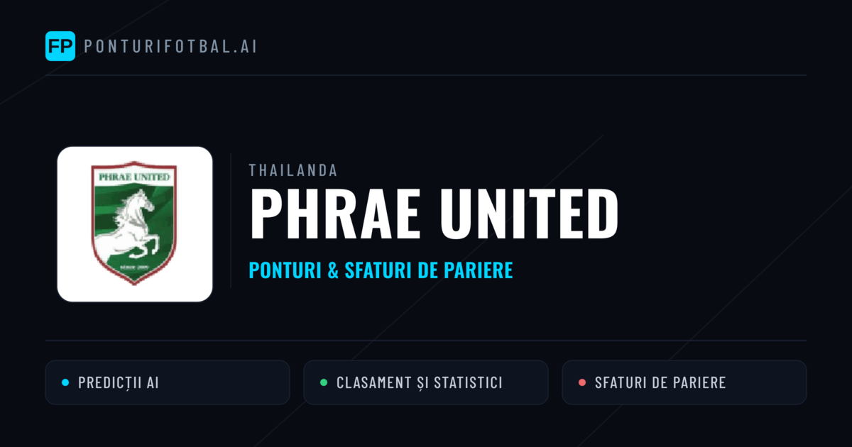 Phrae United Ponturi și statistici