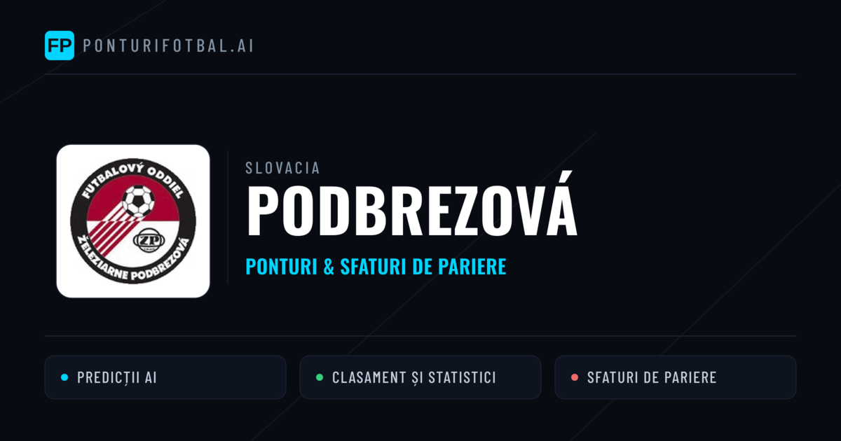 Podbrezová Ponturi și statistici
