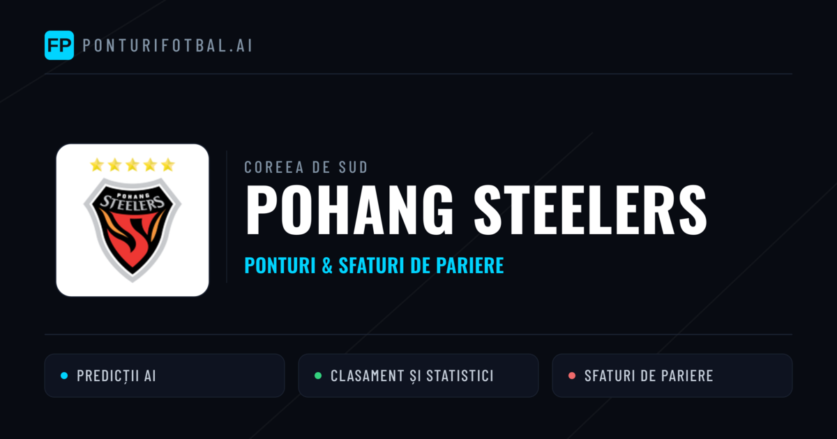 Pohang Steelers Ponturi și statistici