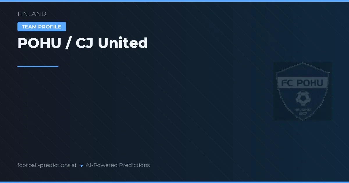 POHU / CJ United Ponturi și statistici