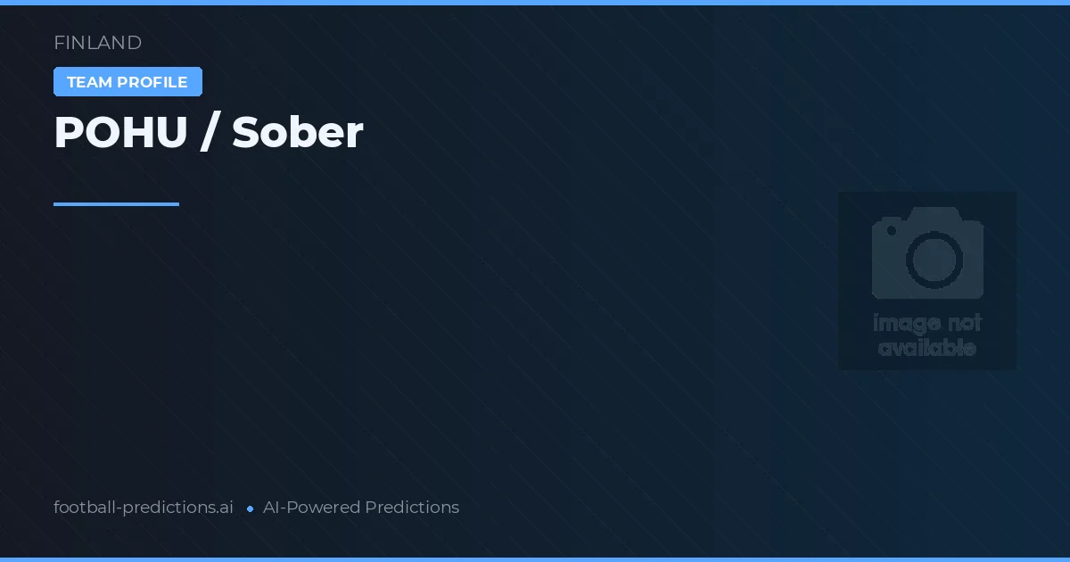 POHU / Sober Ponturi și statistici