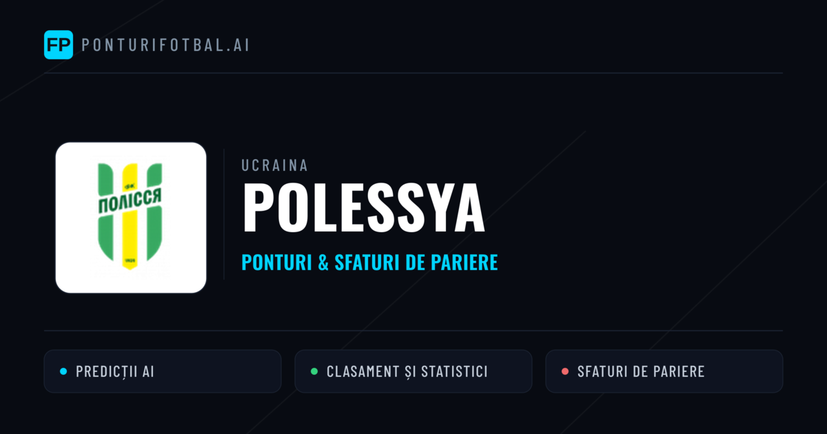 Polessya Ponturi și statistici