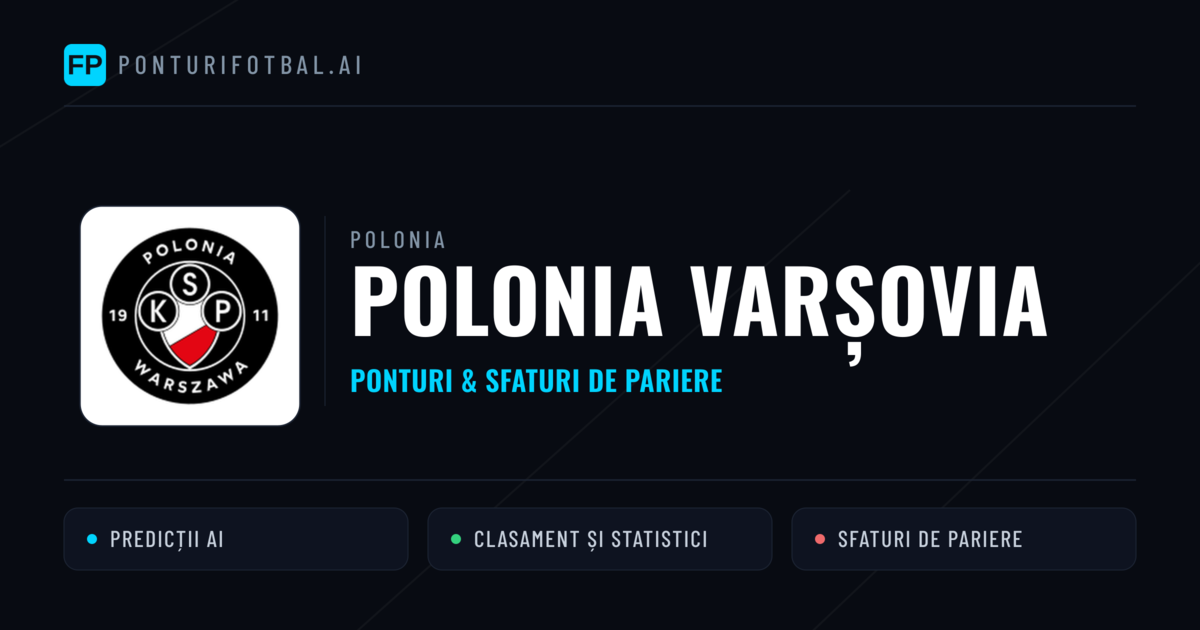 Polonia Varșovia Ponturi și statistici