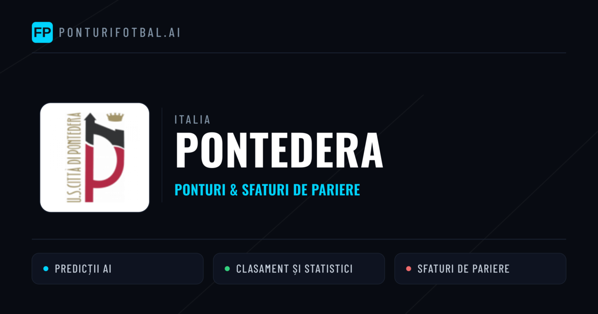 Pontedera Ponturi și statistici
