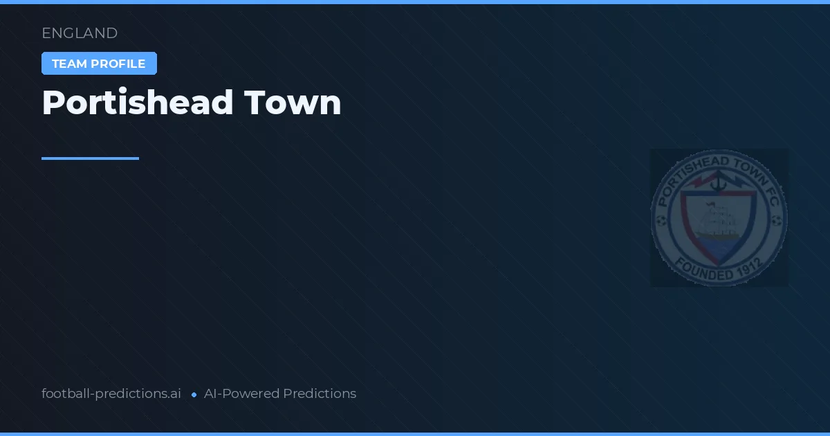 Portishead Town Ponturi și statistici