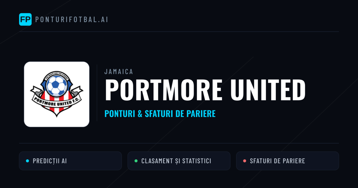Portmore United Ponturi și statistici