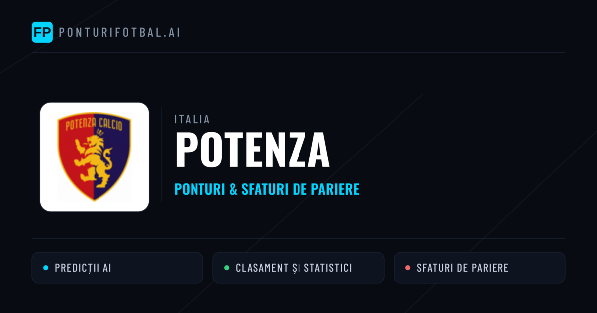 Potenza Ponturi și statistici