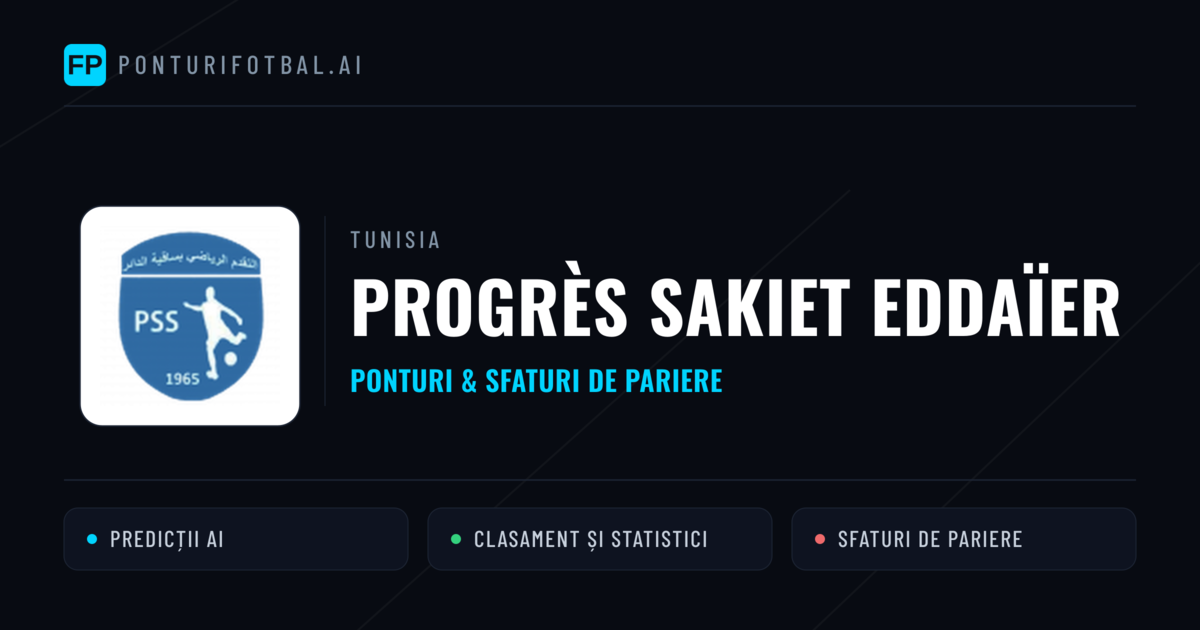 Progrès Sakiet Eddaïer Ponturi și statistici