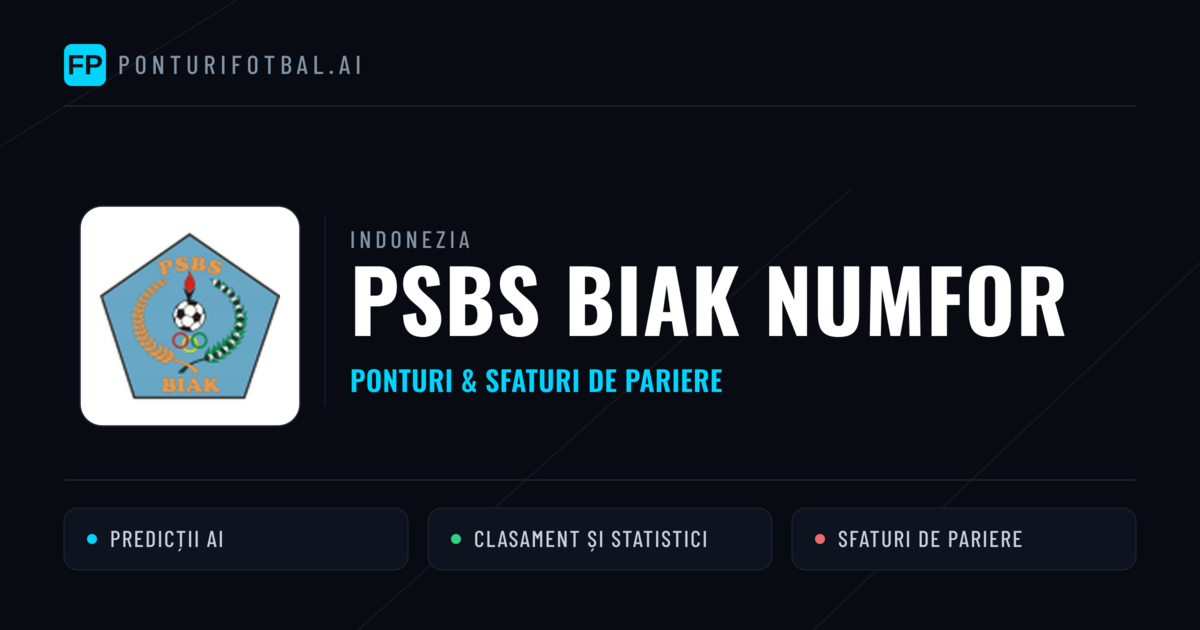 PSBS Biak Numfor Ponturi și statistici