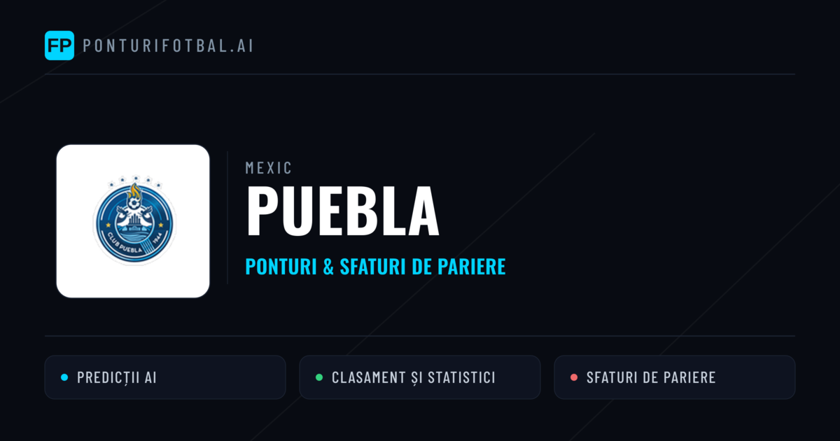 Puebla Ponturi și statistici