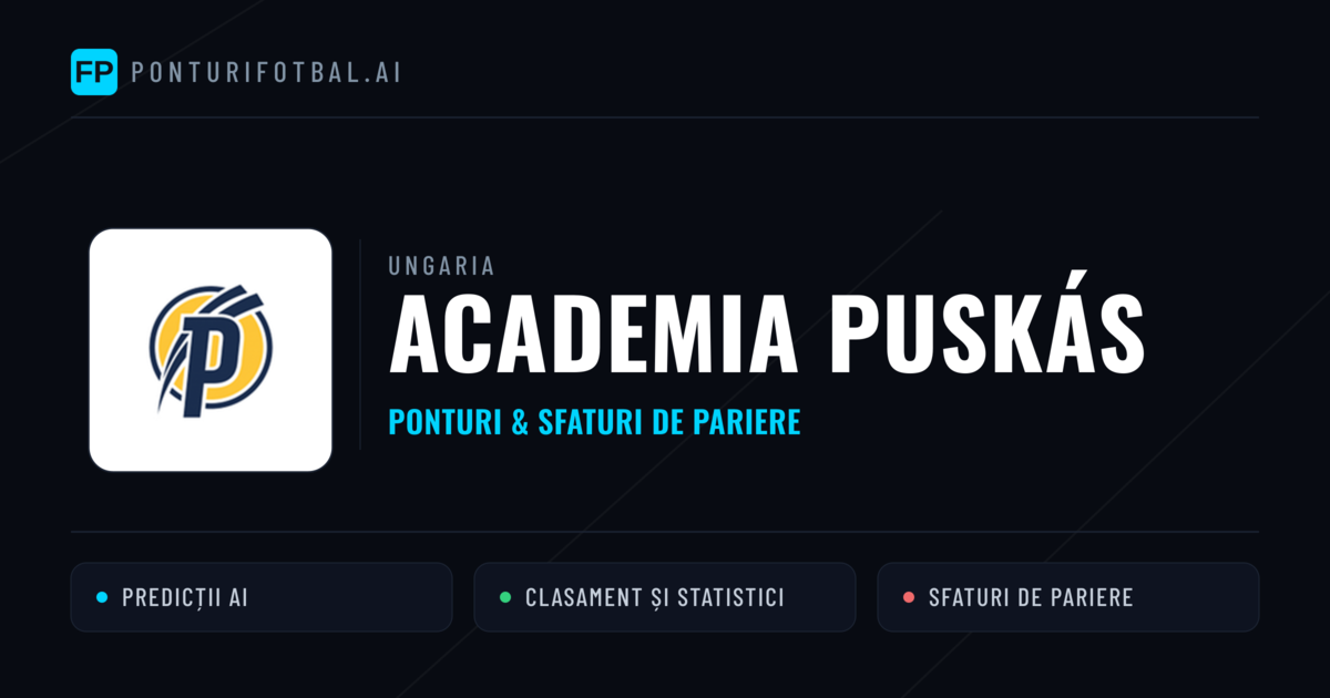 Academia Puskás Ponturi și statistici