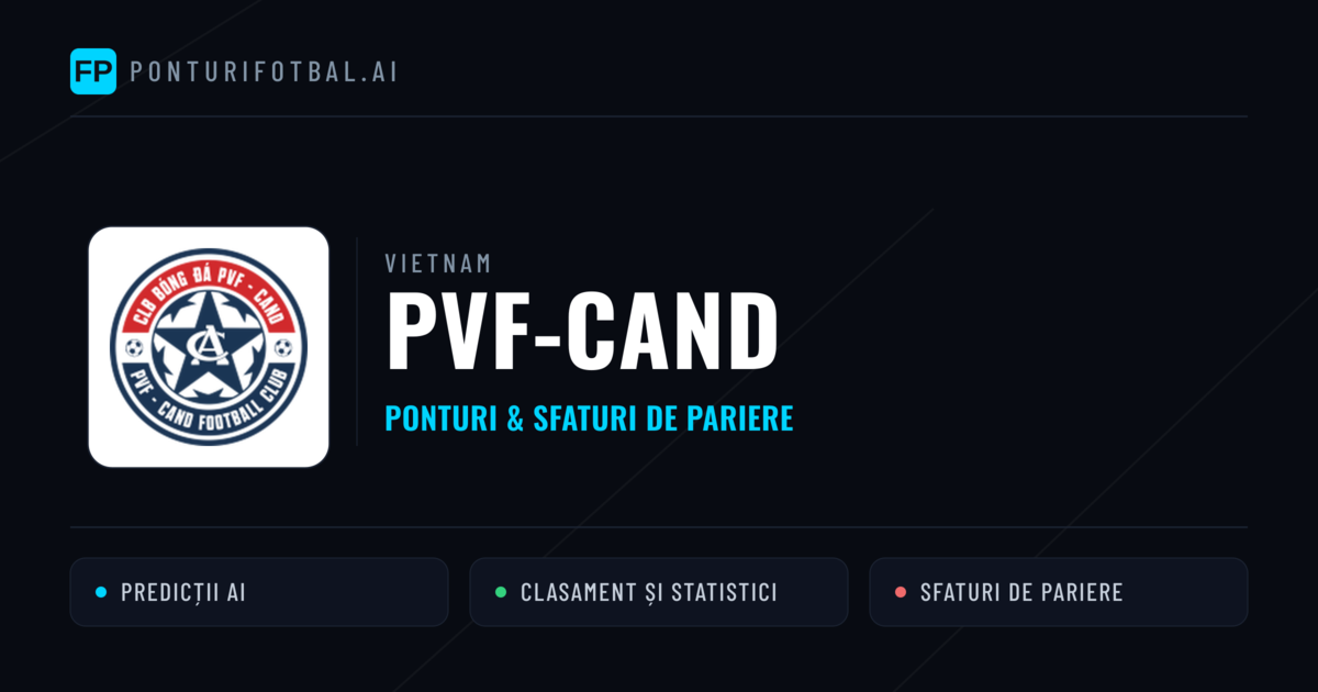 PVF-CAND Ponturi și statistici