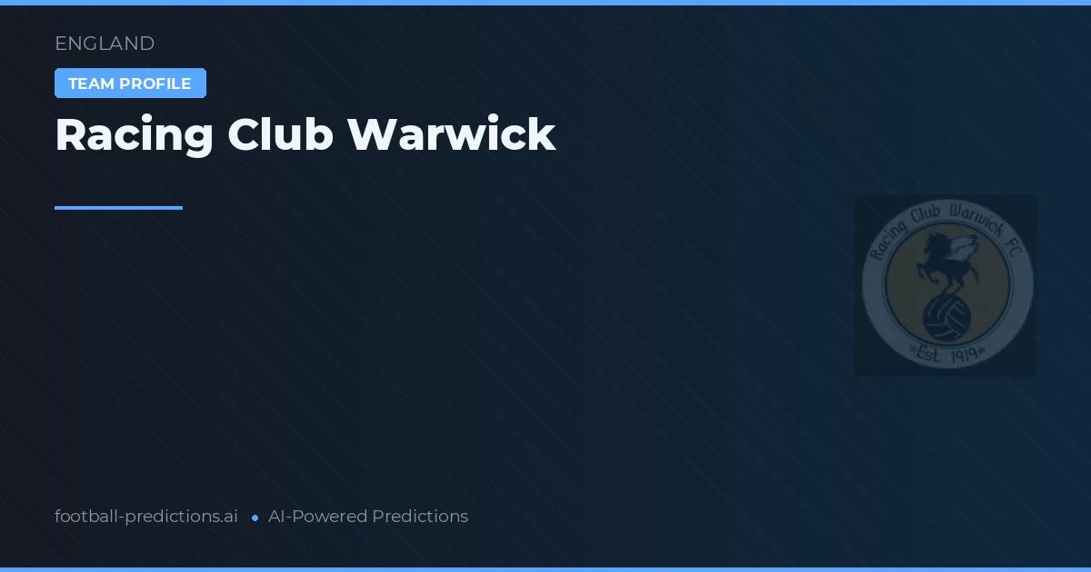 Racing Club Warwick Ponturi și statistici