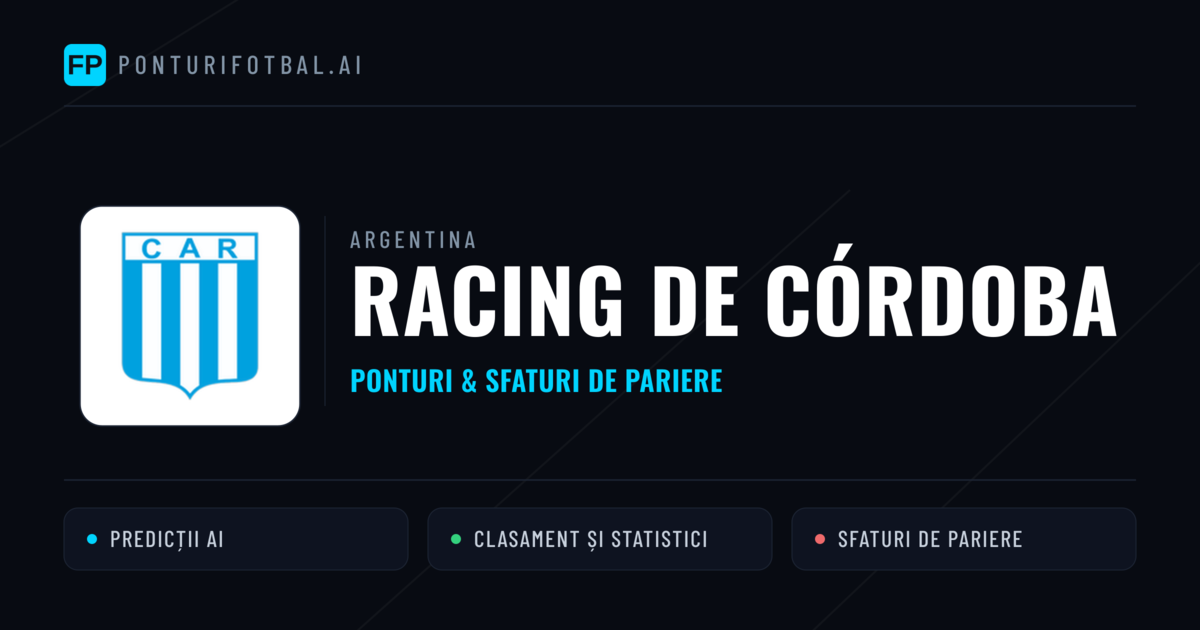 Racing de Córdoba Ponturi și statistici