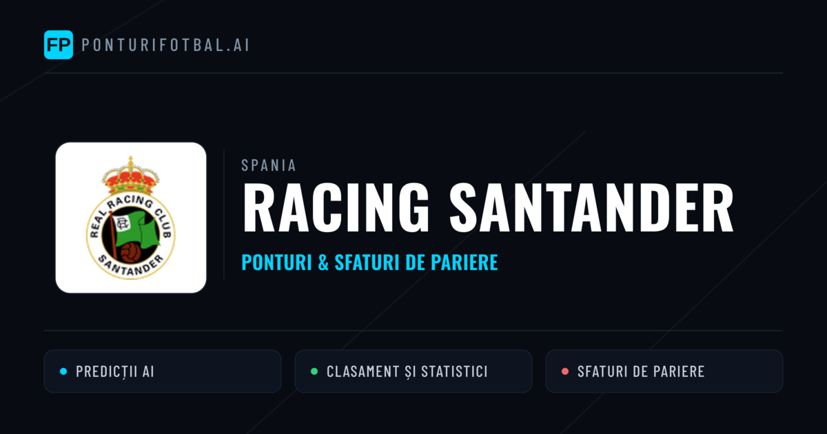 Racing Santander Ponturi și statistici