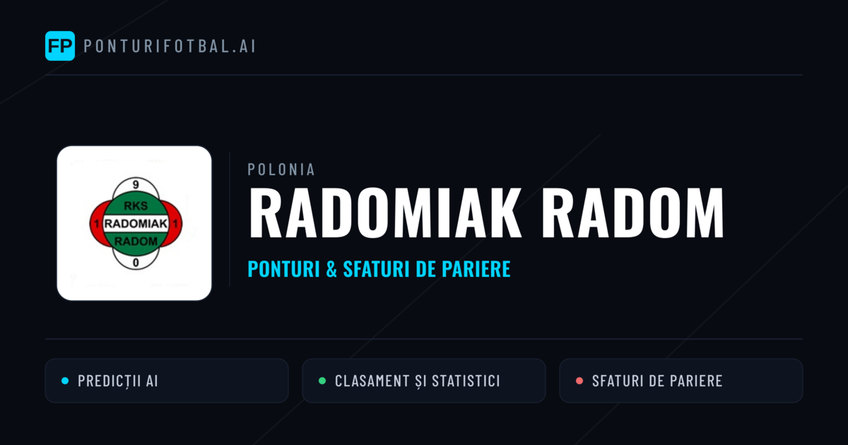 Radomiak Radom Ponturi și statistici