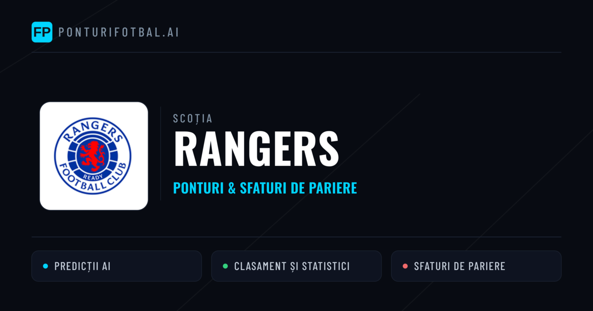 Rangers Ponturi și statistici