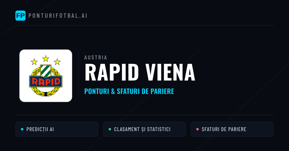 Rapid Viena Ponturi și statistici