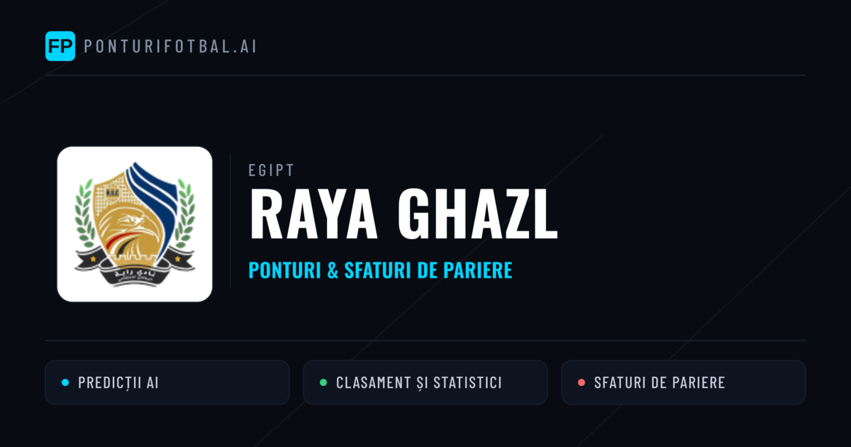 Raya Ghazl Ponturi și statistici