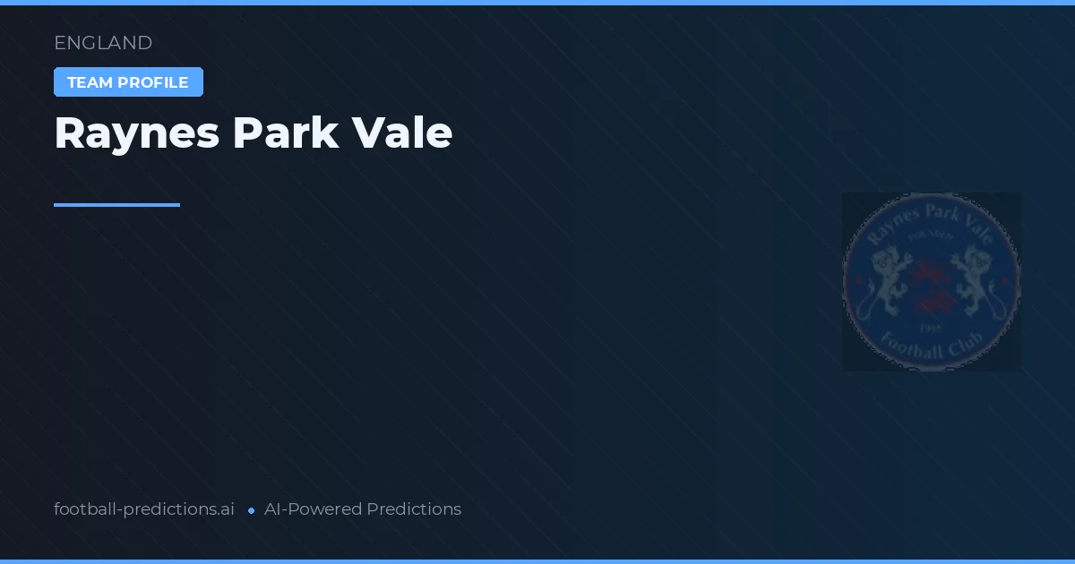 Raynes Park Vale Ponturi și statistici