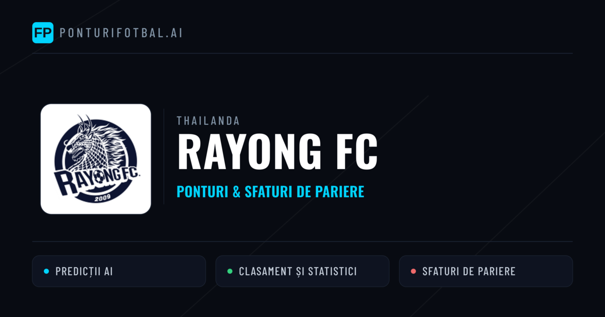 Rayong FC Ponturi și statistici