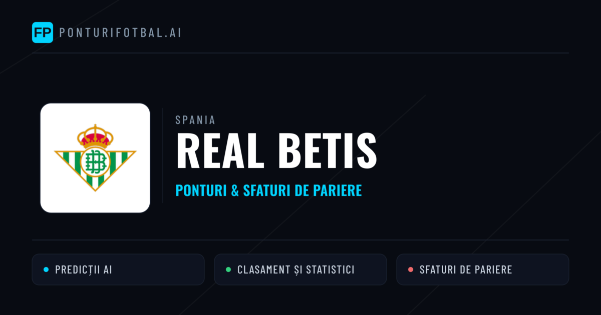 Real Betis Ponturi și statistici