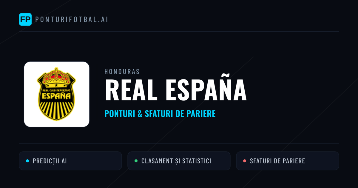 Real España Ponturi și statistici