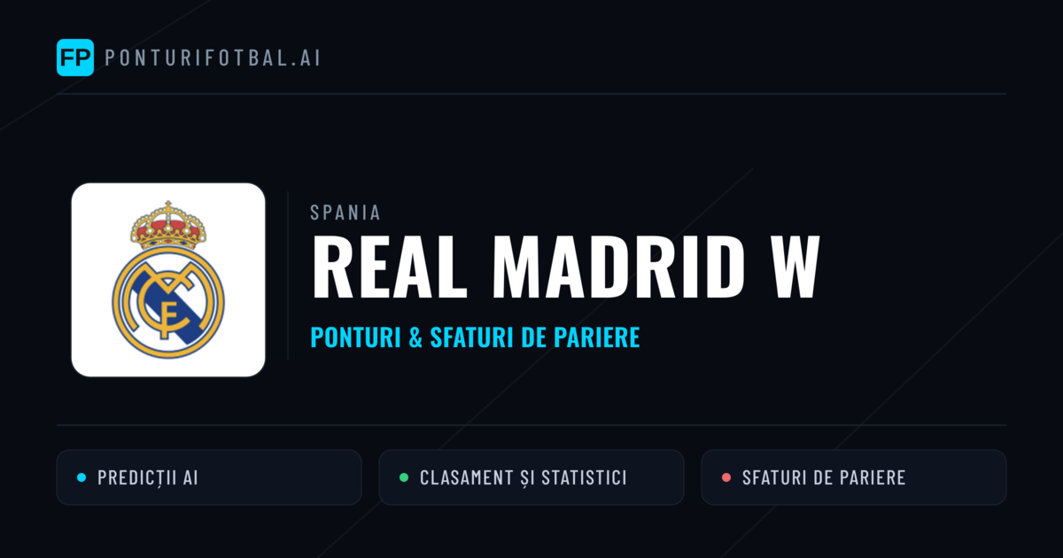Real Madrid W Ponturi și statistici
