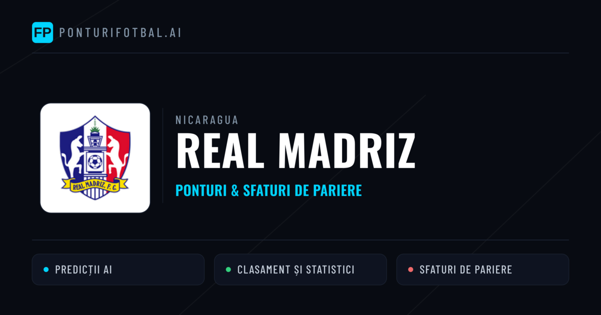 Real Madriz Ponturi și statistici