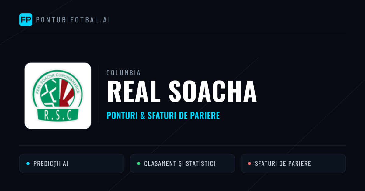 Real Soacha Ponturi și statistici