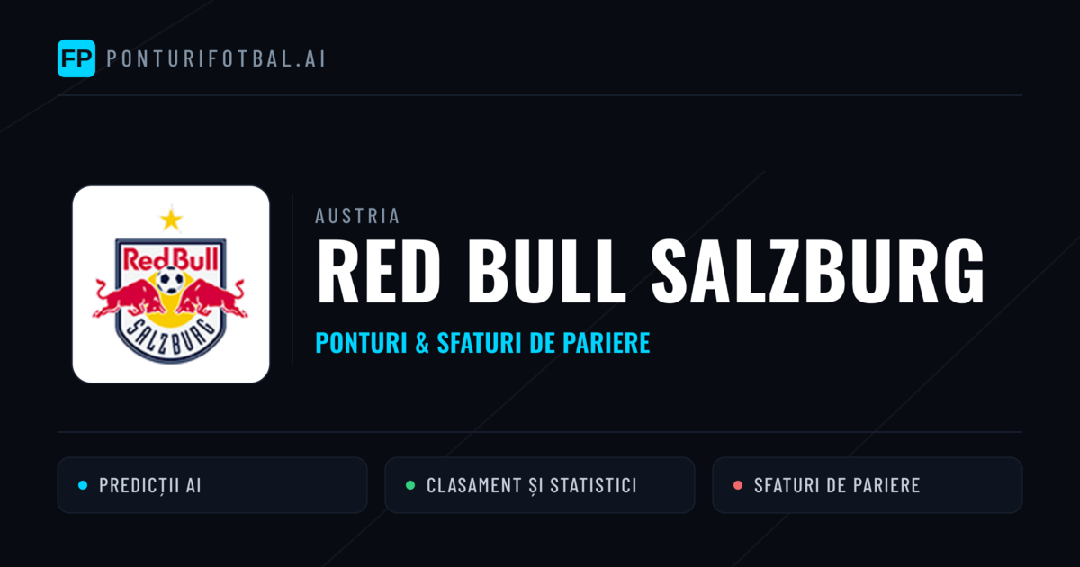 Red Bull Salzburg Ponturi și statistici